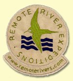 Remote River Expeditions logo as a fabric badge